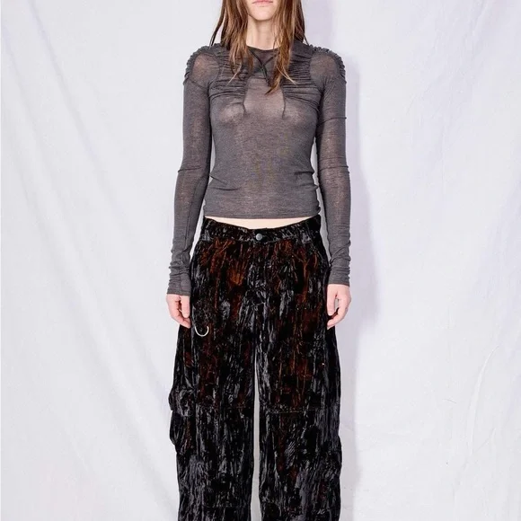 New Collina Strada Lawn Cargo Pant Black - Picture 4 of 7